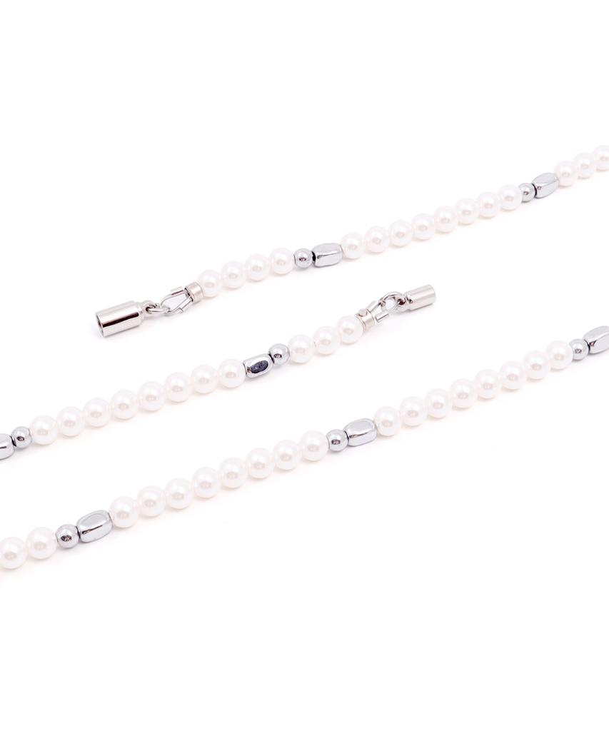 Polalita White Pearl Hemapoint Necklace (Plt-Nl-071_Wt)