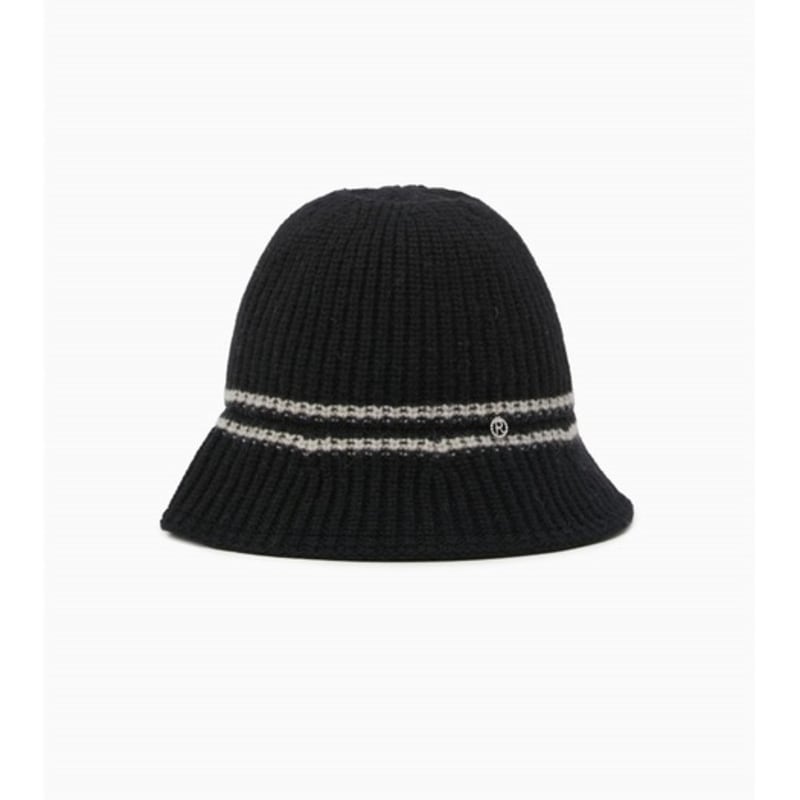 

ROUGE & LOUNGE Шерстяная шляпа в полоску (черный)_RA2E9AHT041KBK RA2E9AHT041KBK