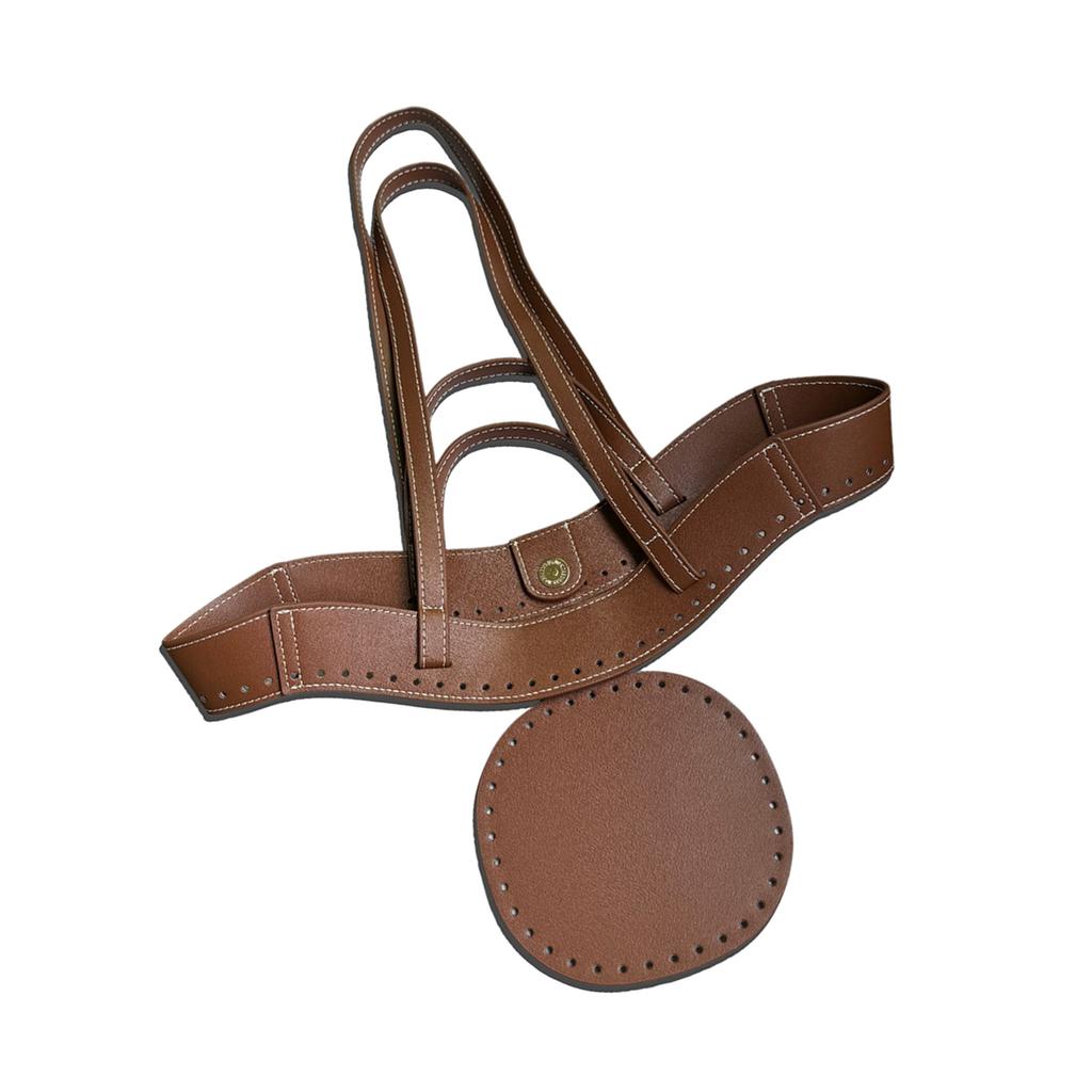 DIY Bag Making Supplies,Leather Handbag Making Kits PU Leather Bag Bottom Shaper Bag Handle for Crochet Handbag