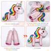 3D Unicorn Foil Balloons Full Body Balloon for Birthday Party Decor, 8pcs