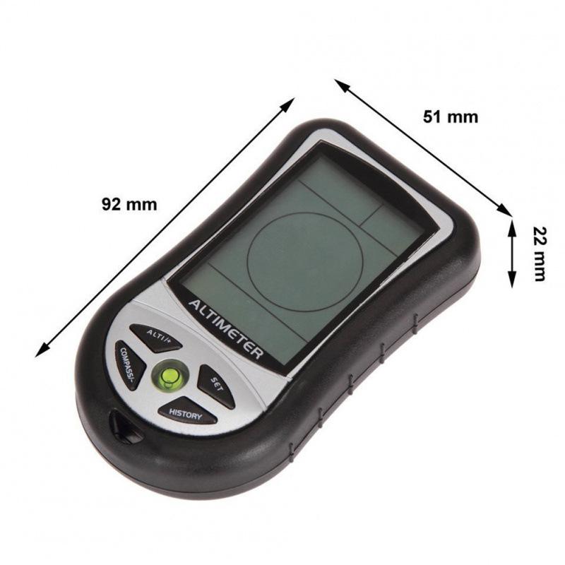 Multifunctional Portable Altimeter, Barometer, and Compass for Mountaineering