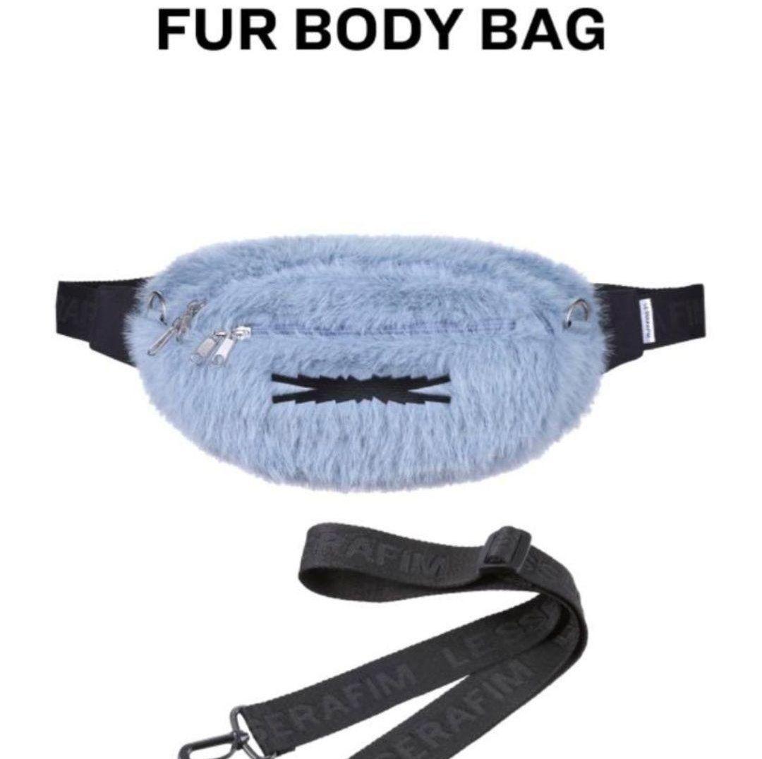 

[USED] LE SSERAFIM POPUP FUR BODY BAG fur bag