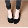 French new autumn retro comfortable outer wear single shoes woven pattern light mouth middle heel shoes