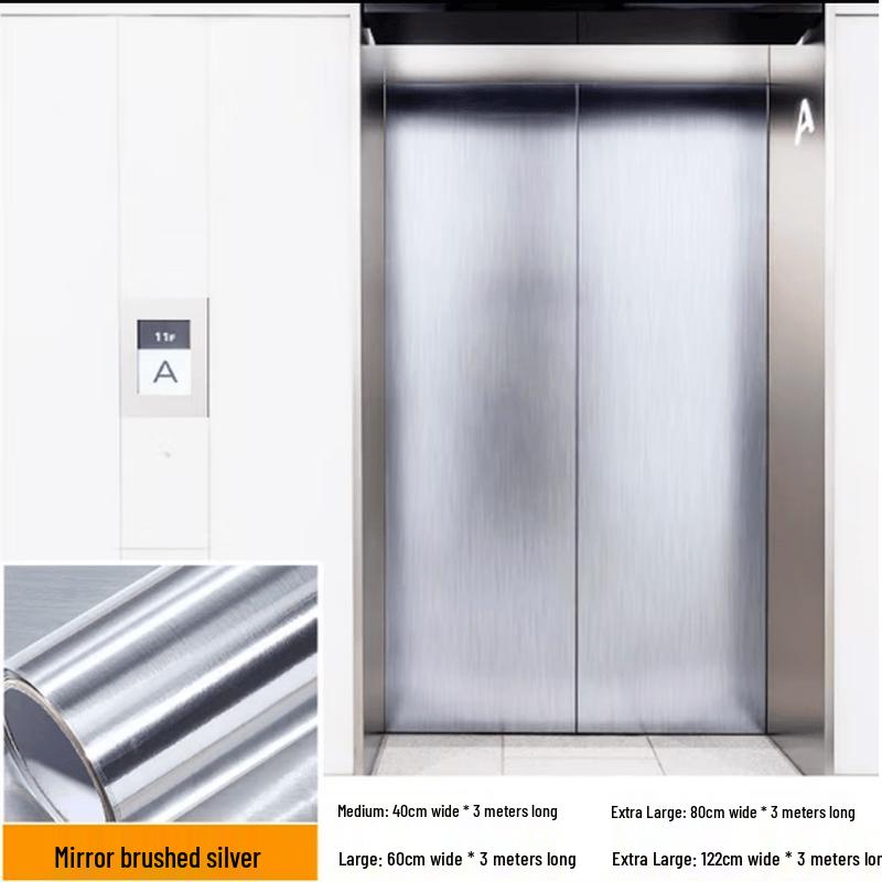 XYPC Stainless Steel Brushed Effect Film for Fire Doors