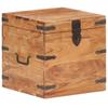 VidaXL Coffre 40x40x40 cm Bois d'acacia solide