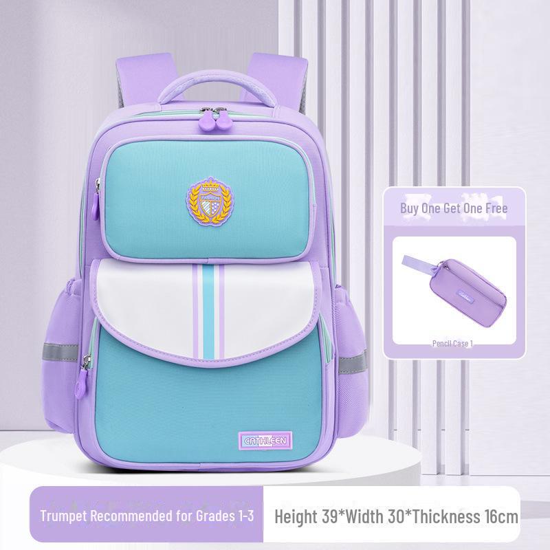 Girls' Lightweight Waterproof Backpack for Elementary School (Grades 1-6) - Durable Oxford Cloth