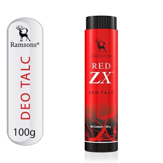 RAMSONS Deo Talc Combo | 1 Sexy Heart Deodorant Spray - 200ml | 1 Red ZX - Allrounder Deodorant Spray - 200ml | 1 RED ZX Deo Talc - 100gm