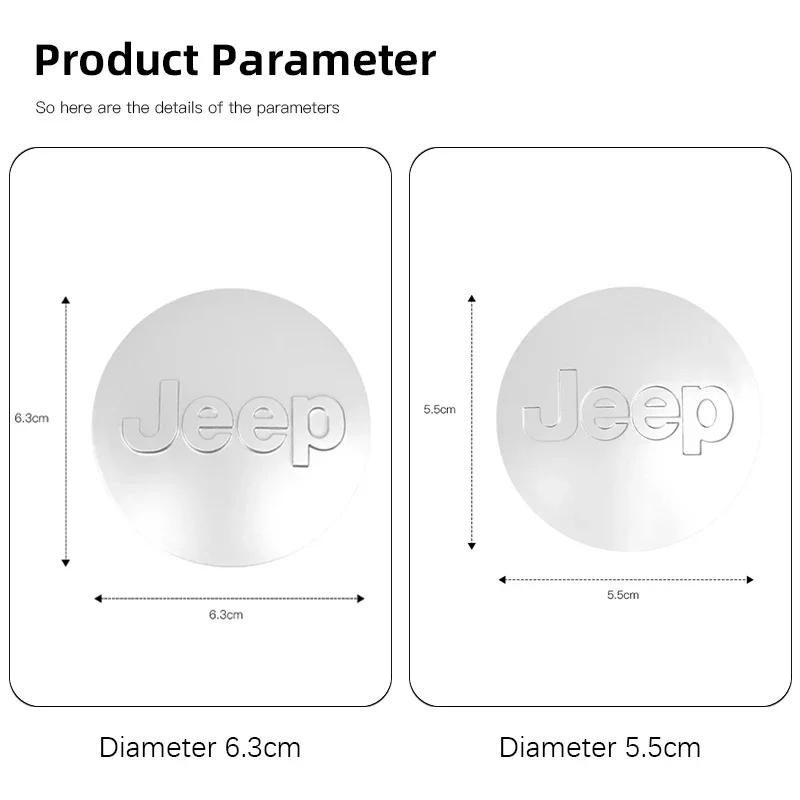 Für Jeep Für Jeep Renegade Compass Grand Cherokee Wrangler jk Gladiator 4 Stück ABS Galvanisiert Auto Radnabenabdeckung A