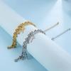 Contemporary Women's Bracelet Elegant Women's Bracelet with Crosses Charm Sturdy Stainless Steel Wrist Chain
