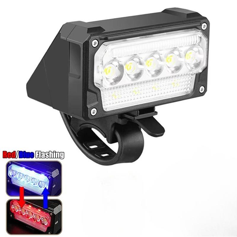 Bright Bicycle Light 5 LED Front Type C Rechargeable MTB Mountain Bicycle Lamp 1000LM Bike Headlight Flashlight Cycling Scooter