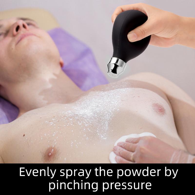 

Hair Salon Powder Spray Bottle Refillable Talcum Silicone Container Barber Styling Tools Accessory onesize