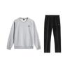 Minimalist Fashion Skin-Friendly Comfortable Versatile Round Neck Pullover Long Sleeve Sweatshirt Casual Sports Suit AWDVA97-2+AKLU881-1