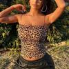 Summer Women Sexy Camisole Female Leopard Print Skinny Crop Top Female Party Nightclub Bodycon Tank Tops Y2K Sleeveless Tank Tops