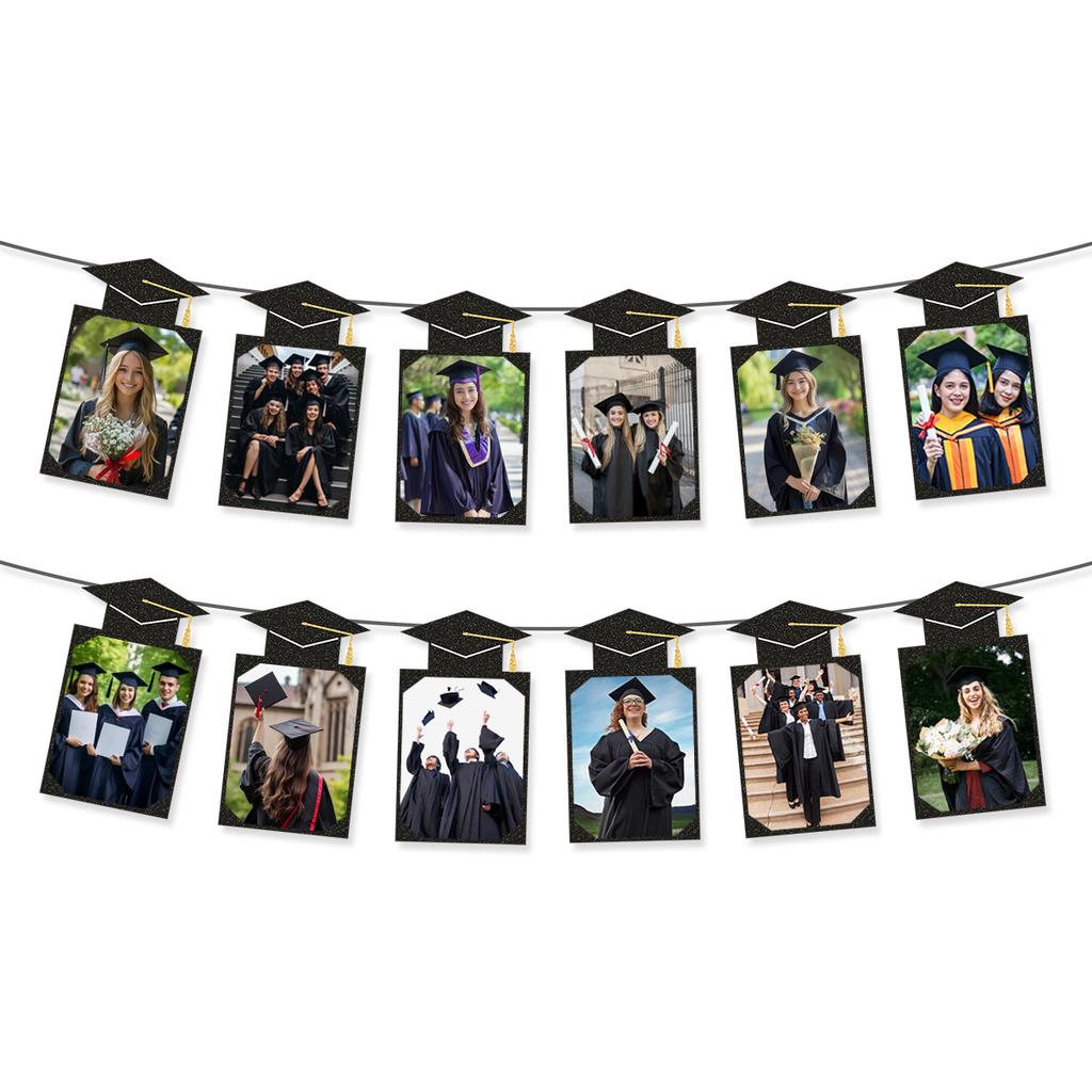 Graduation Season Theme Party Decoration School Reunion Arrangement Photo Frame Flag