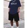 Men's T-Shirt and Shorts Polyester Set Breathable Elastic Waist Relaxed Fit Summer Beach Casual Outfit