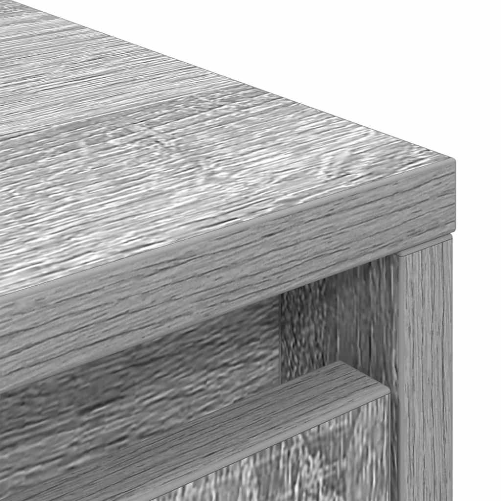 Highboard Gray Sonoma 29.5 X 34 X 119.5 Cm Particleboard