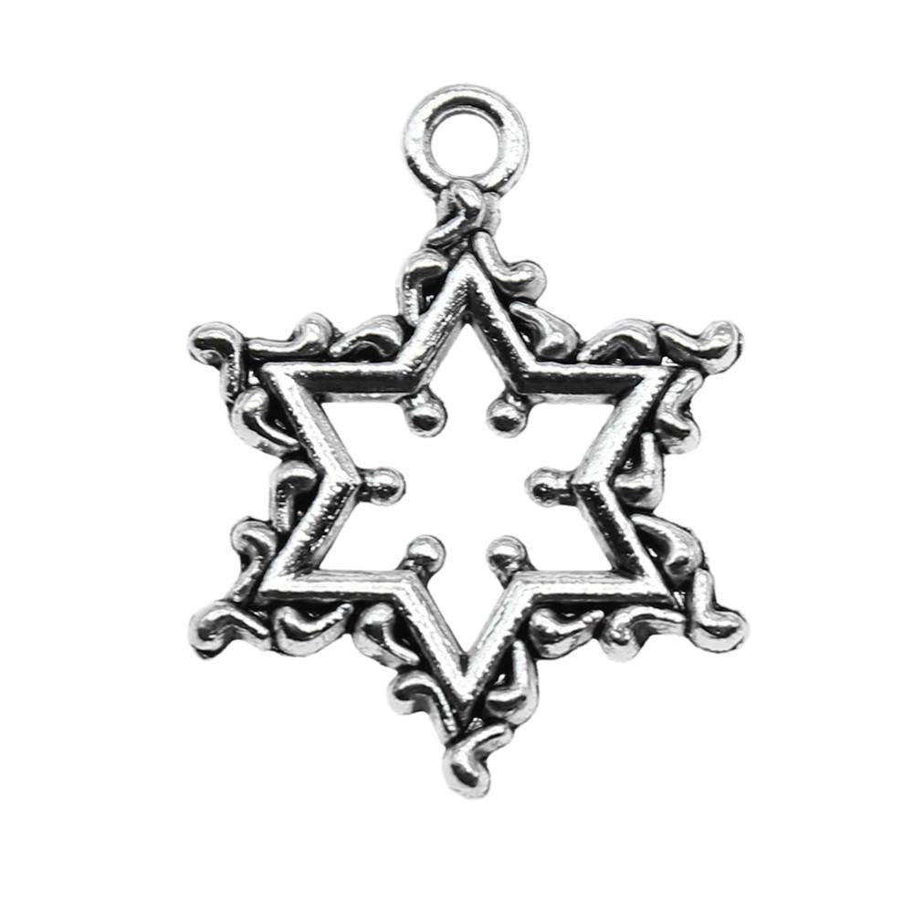 Snowmen Charms Snowflake Pendants For Winter Christmas Themed Jewelry