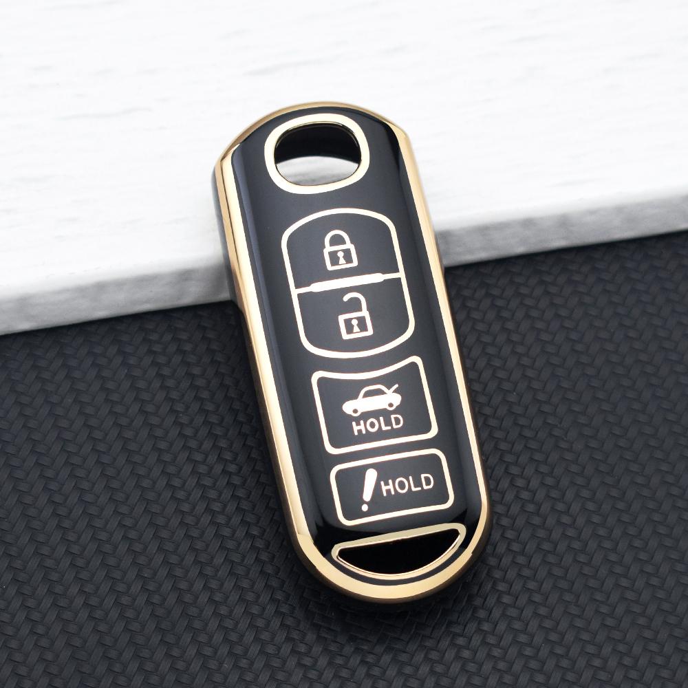 2/3/4 Buttons TPU Protective Key Fob Cover for Mazda Atenza Axela Demio 2 3 6 CX-3 CX-5 CX7 CX-9 2015-2019 Key Cover Key Chain