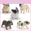 Modelo Colecionável Realista de Buldogue Francês em PVC para Decoração de Casa e Entusiastas de Cães
