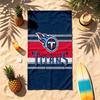 Tennessee Titans (14) Theme Beach Towel Sand Resistant Soft And Comfortable Suitable For The Pool Camping Yoga And Diving A Travel