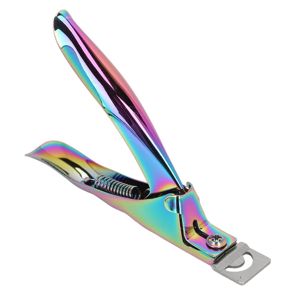 Nageltip-Cutter U-Form DIY Trimmen Edelstahl Tragbarer Nageltip-Pfleger für Schönheitssalon Bunt
