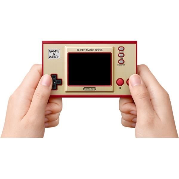 Game Console - Nintendo - Game & Watch: Super Mario Bros. - Beige/red - 1 Player - Built-in Clock