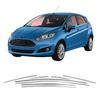 Side Window Trim Strips Stainless Steel Chrome Ford Fiesta Mk7 20092017