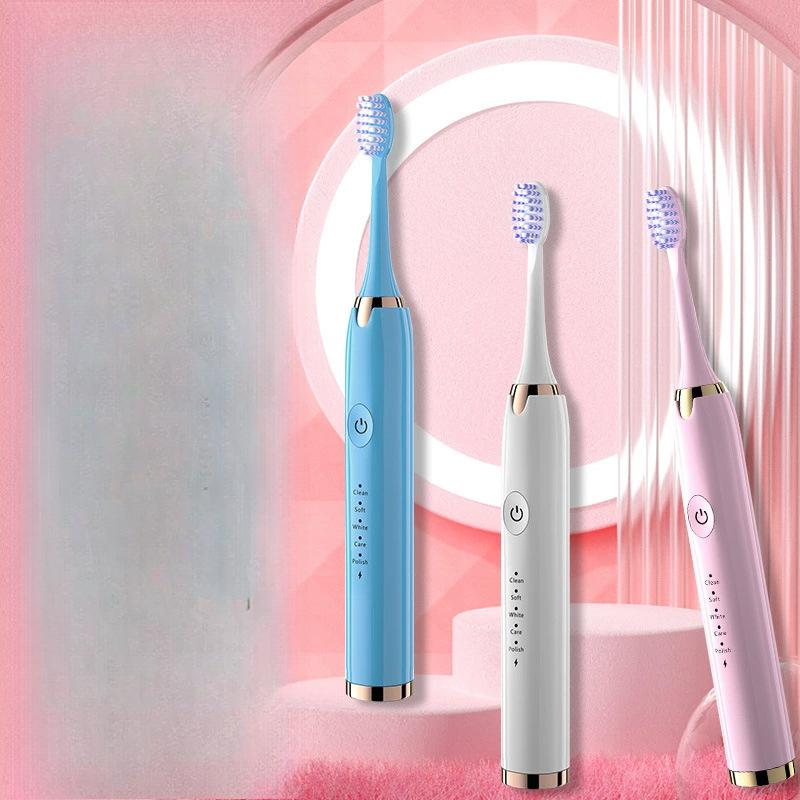 Periuță de dinți electrică inteligentă cu încărcare sonică pentru cuplu, cu peri moi, model cu încărcare pentru adulți