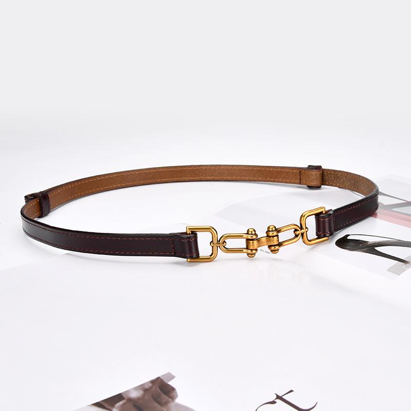 Belt, Veterinary Leather Black Decorative Winter Belt with Blazer Waistband Fashionable and Versatile Genuine Leather Belt