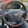 For Hyundai Santa Fe 2006-2012 H-1 Starex I800 2008- Hand-Stitched Non-Slip Black  Leather Car Steering Wheel Cover