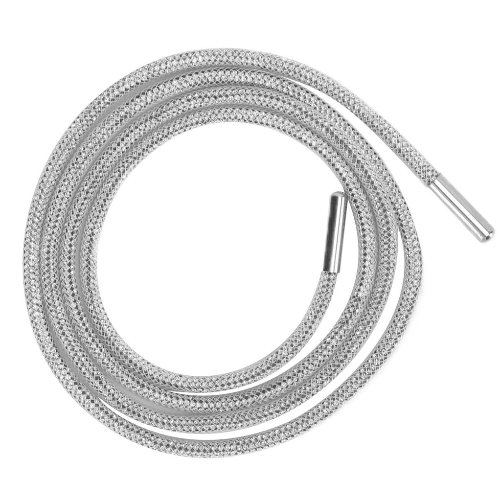 Rhinestone Shoelace Width 4mm Long 120cm Personalized Exquisite Shoes Accessories for Wedding Dresses NecklacesWhite