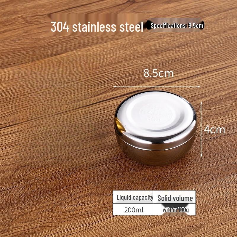 

Lainuo 304 Stainless Steel 180ml Food Storage Bowls with Lids, 10-Pack