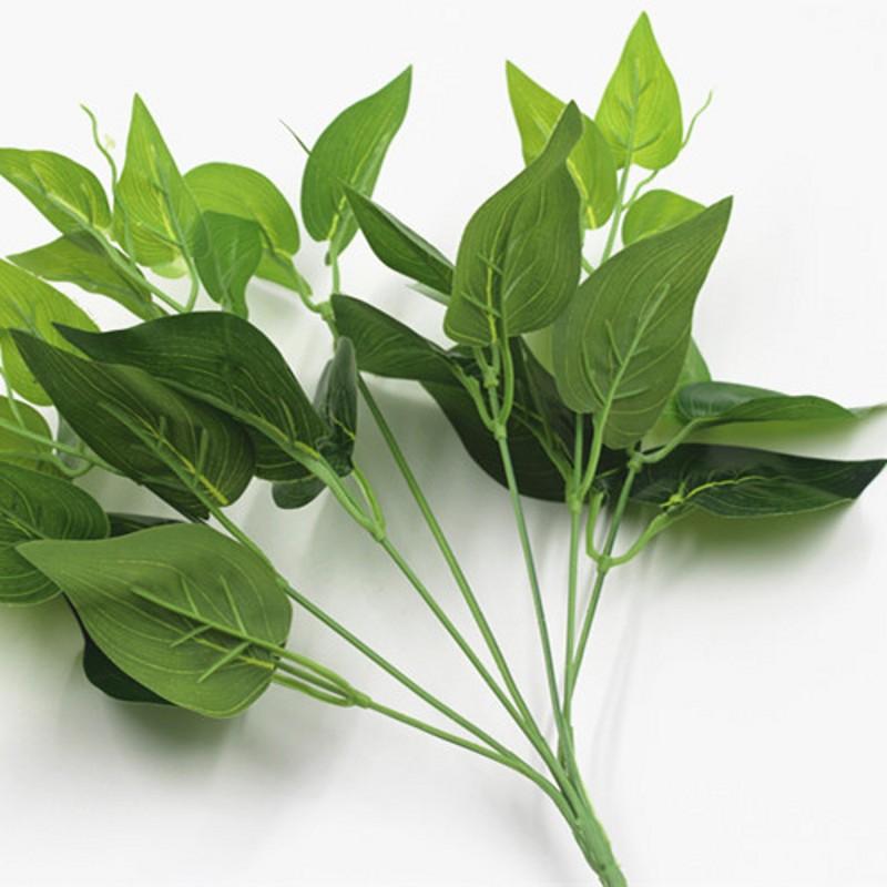 Artificial Leaves Branches Simulation Green Plant Home Decoration