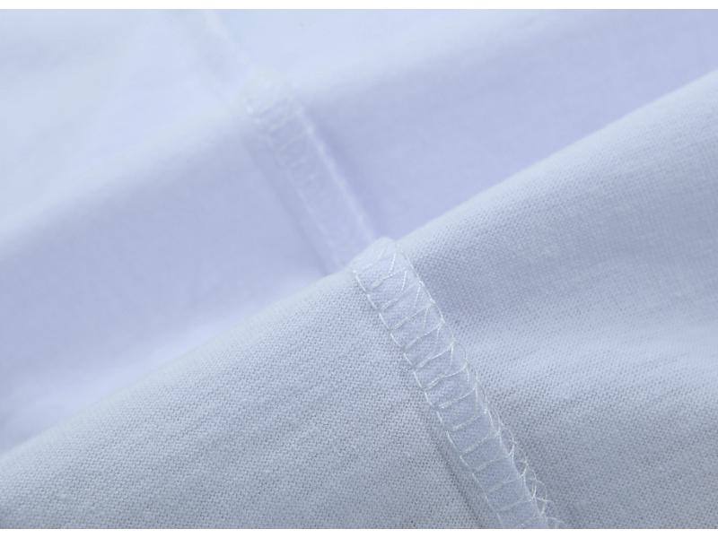 Camiseta de Manga Corta para Hombre Talla Grande Blanco Puro Verano 2025, Lisa, Estilo Juvenil