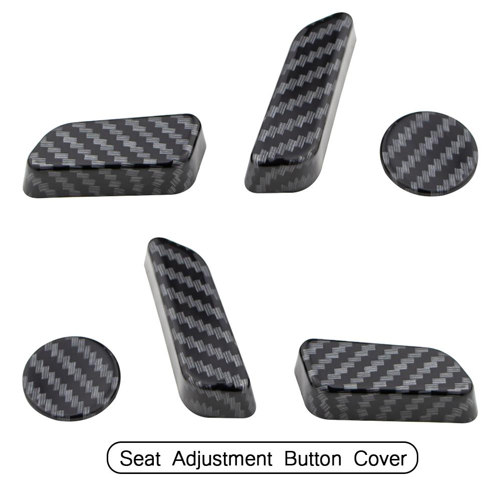 Lot de 6 housses de protection pour bouton de réglage de siège de voiture pour Tesla Model 3 Model 3 2016 2017 2018