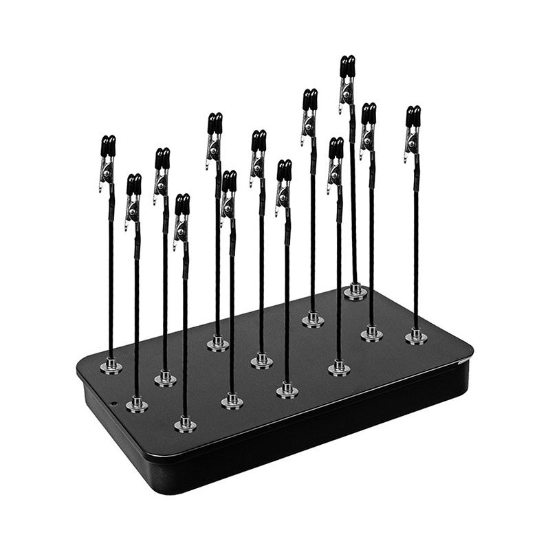 

Модельная подставка-основание с 12 шт. металлических гибких зажимов, зажим-крокодил на палочке для покраски моделей аэрографом B