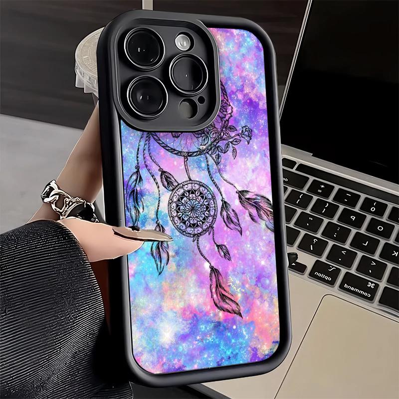 

Чехол для телефона iPhone 17 Air 16E 15 16 Pro Max Мандала Ловец снов Чехол 14 Plus 13 12 Mini Мягкий силиконовый Fundas iPhone 14