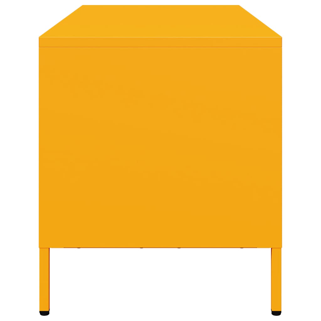 TV Cabinet Mustard Yellow 101.5 X 39 X 43.5 Cm Cold Rolled Steel