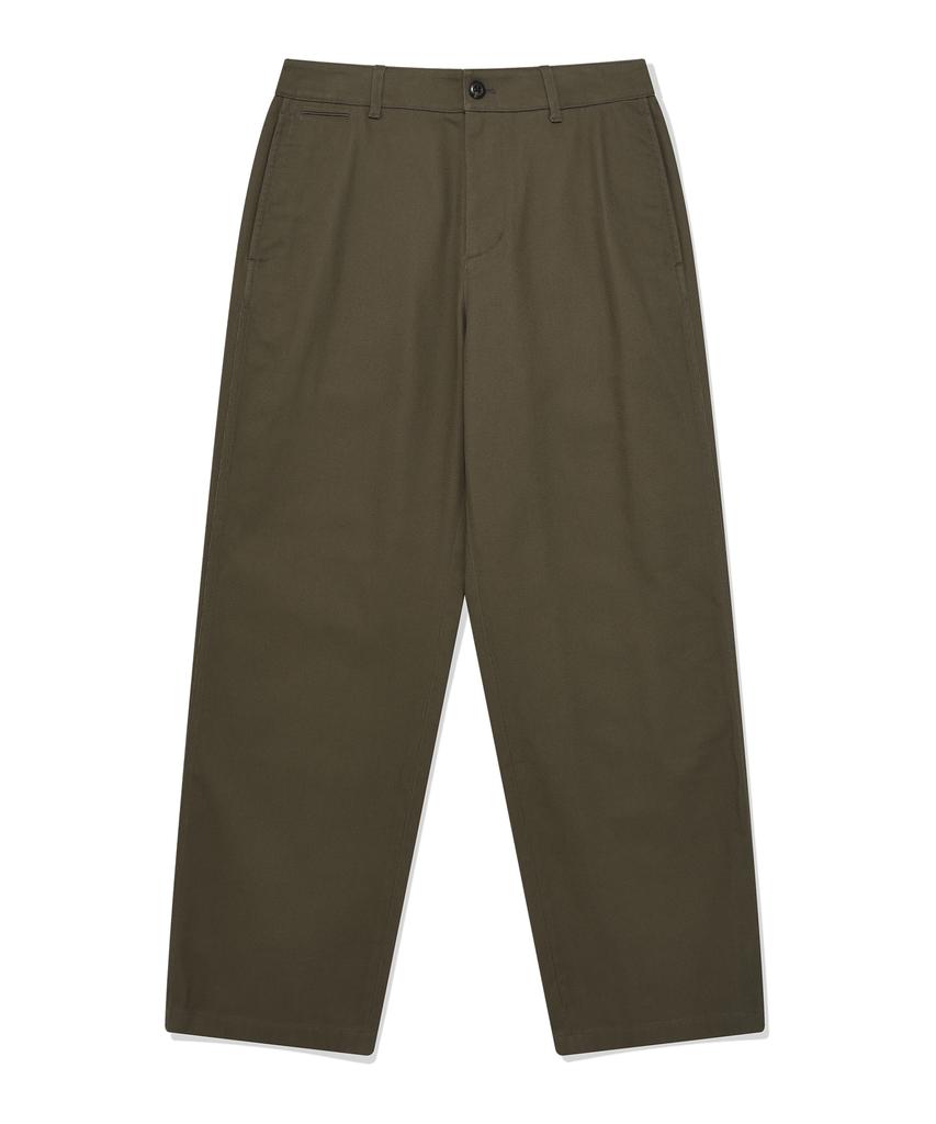 COVERNAT Chino Semi-Wide Pants Khaki