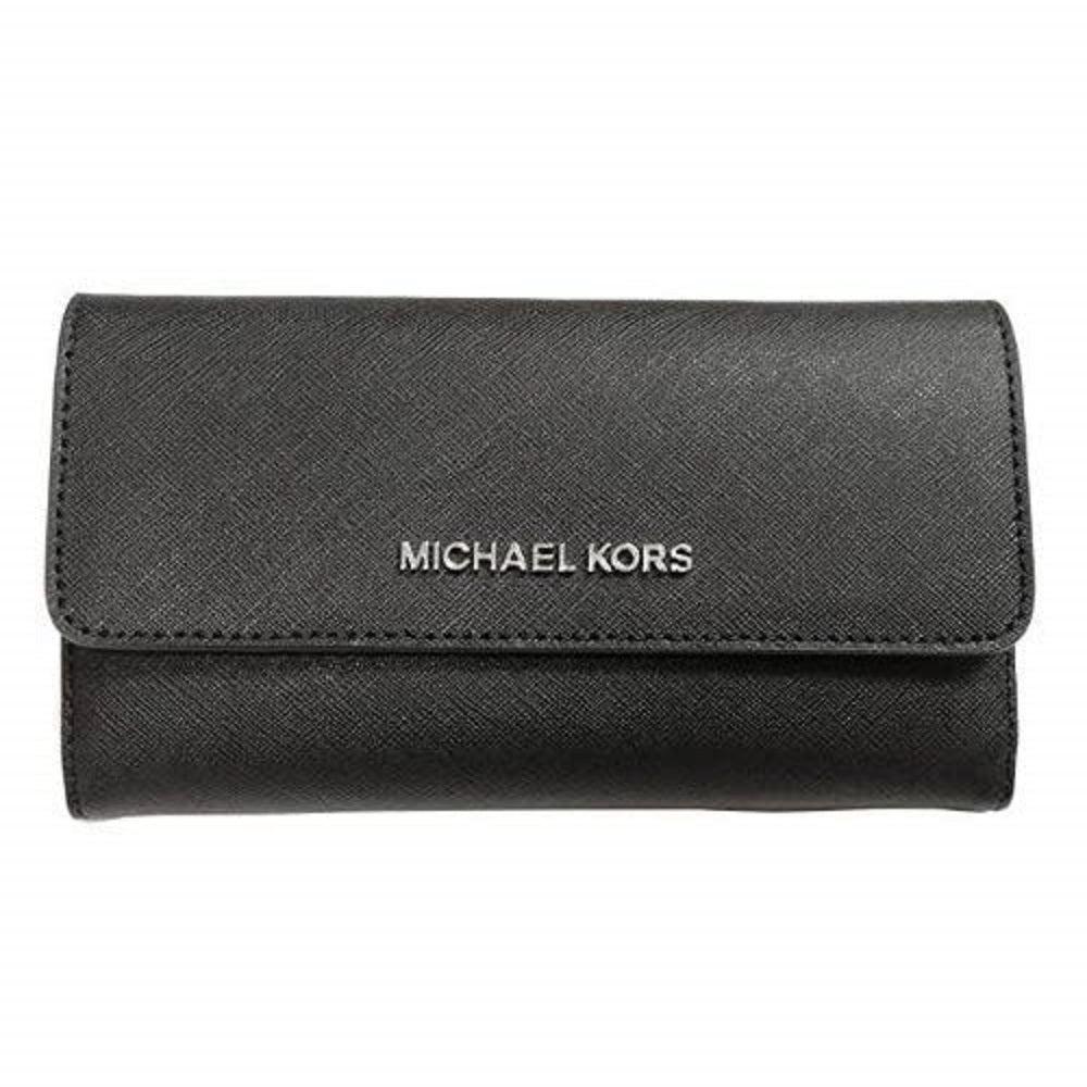 

Michael Kors ICHAEL KORS JET SET TRAVEL K Signature Leather LARGE TRIFOLD WALLET