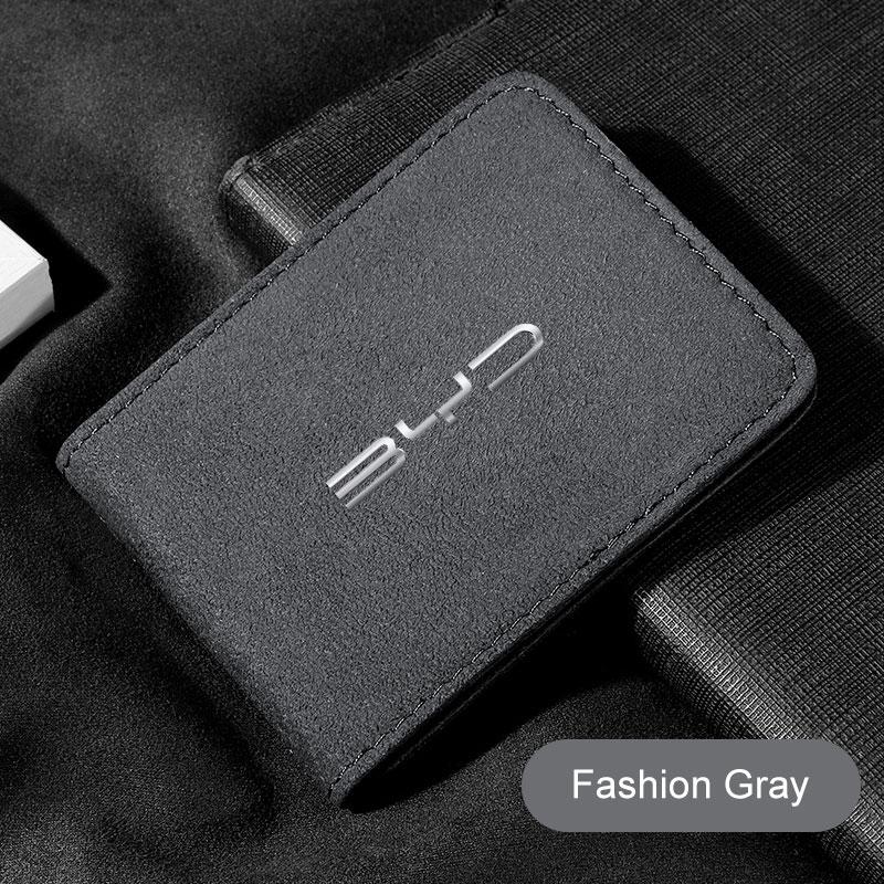 Minimalist Suede Car Driver License Bag For BYD Song Plus Yuan Pro Tang EV F0 F3 Seal U Car Driving ID Card Purse Wallet Holder Njbwy33