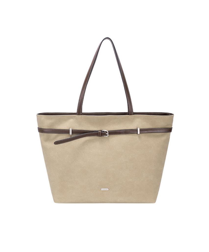 David Jones Bastille Belted Shopper Shoulder Suede Bag_Hot Chocolate (Cm8461)