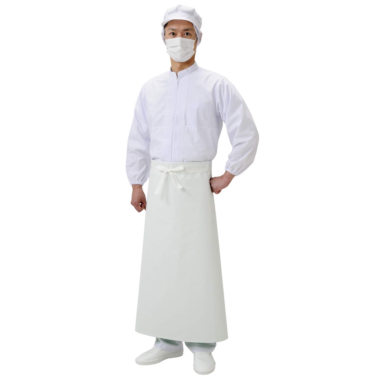 

Koshin Rubber Long Kitchen Chestless SME17001 Apron, Apron, L, Polyester, PVC, Japan, белый