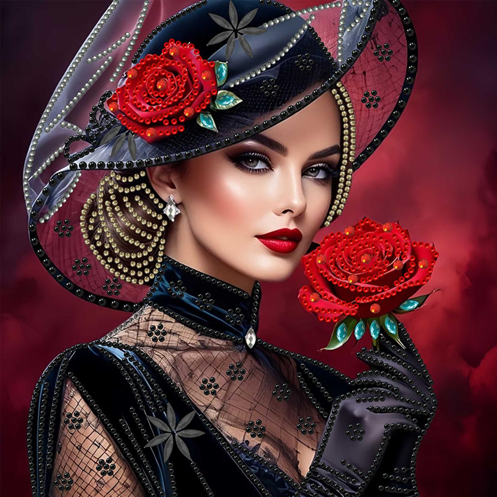 

Beauty Special Shaped 5D DIY Partial Drill Diamond Art Kit for Adults Beginners Home Decor Crystal Diamond Art 11.81 X11.81inch