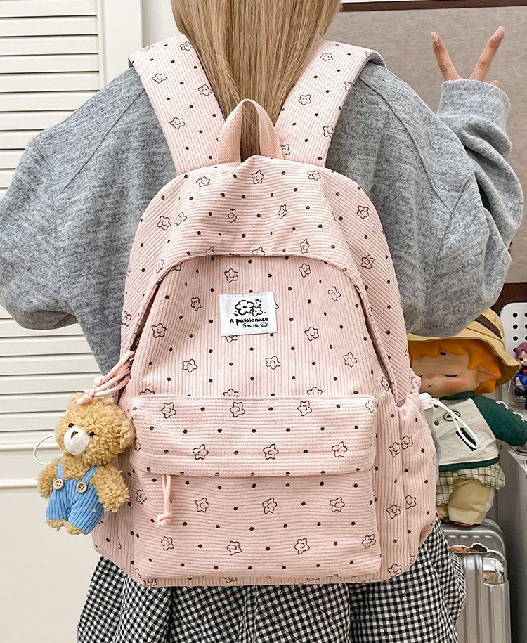 Schoolbag New Mori Small Fresh Backpack Korean Ins Junior High School Student Schoolbag Polka Dot Girl Student Backpack
