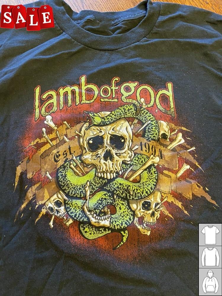 New Popular Lamb Of God Concert Unisex S235XL TShirt TH716 Unisex T-Shirt XXL