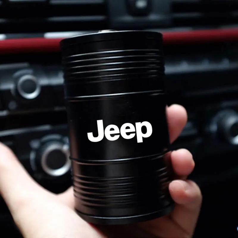 Cinzeiro para Carro Jeep com Tampa à Prova de Cheiro Metal Portátil Porta-copos para Jeep Renegade Compass Grand Cherokee Wrangler Patriot