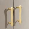 Golden Cabinet Handle Zinc Alloy Drawer Handle Luxury Kitchen Cabinet Pull For Kitchen Wardrobe