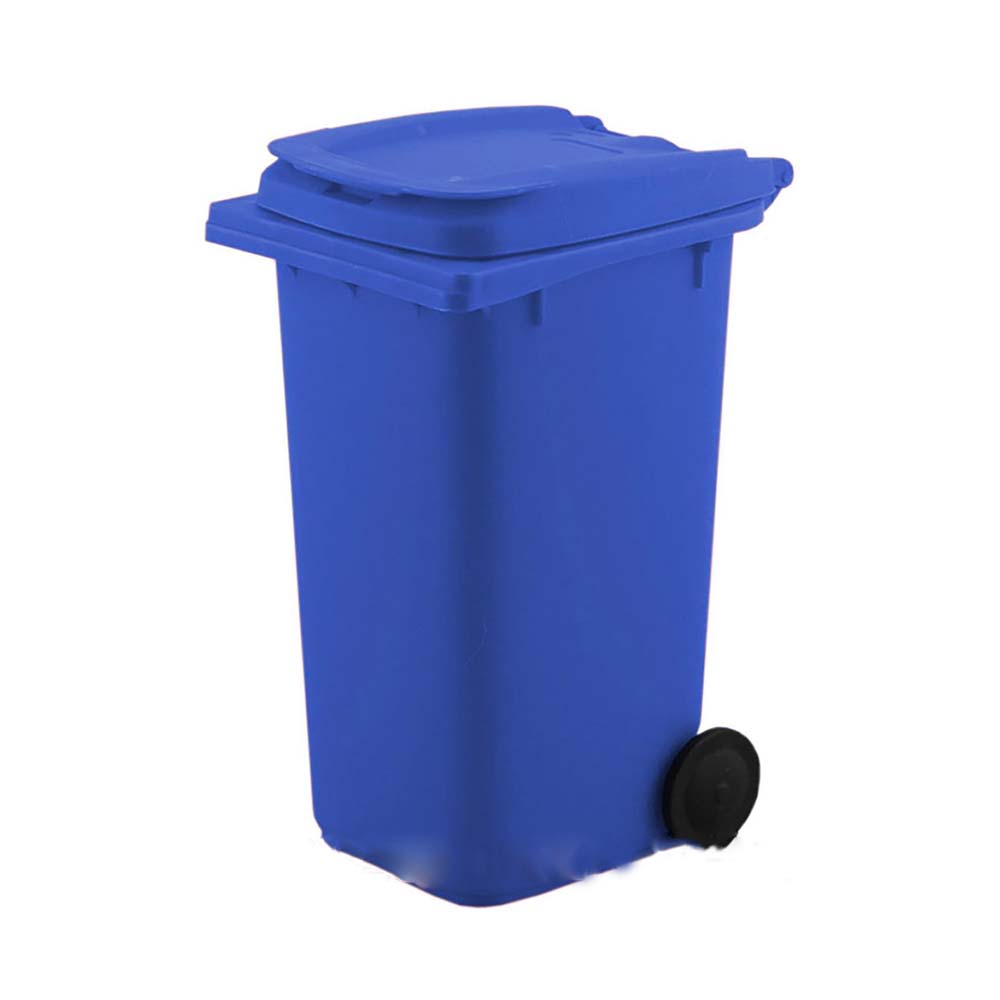 Creative Desktop Pen Holder with Lid Bin Shape, Interesting Multi-functional Pen Holder, Suitable for Cars, Bedrooms, Offices
