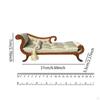 DIY Mini Bench Chair Lounge for 1/12 Dollhouse Wooden Sofa